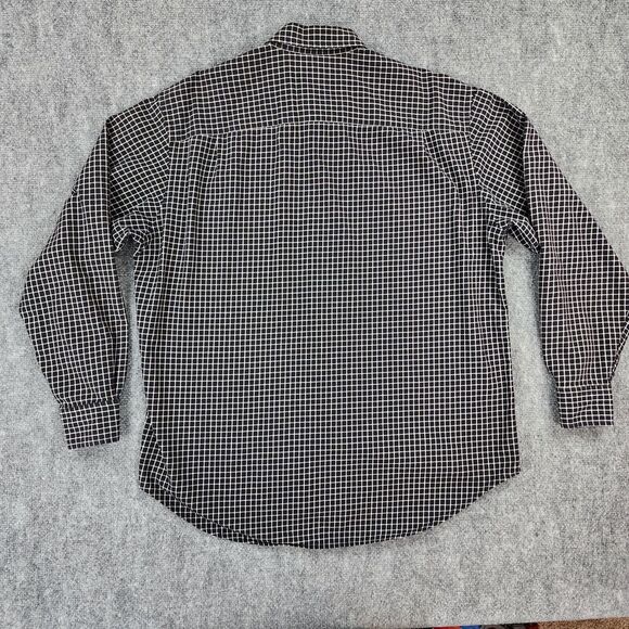 J Crew Shirt Mens Large Black White Check Long Sleeve Casual Button Down Preppy - Picture 4 of 15
